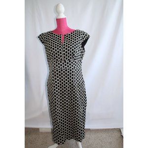 Liz Claiborne Polka Dots Sleeveless Dress Women Size 12